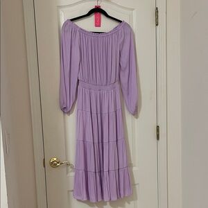 Lilly Pulitzer Lavender Off-Shoulder Dress